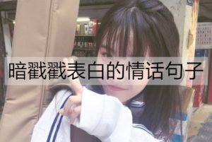 有哪些暗戳戳表白的情话句子?-恋爱至上