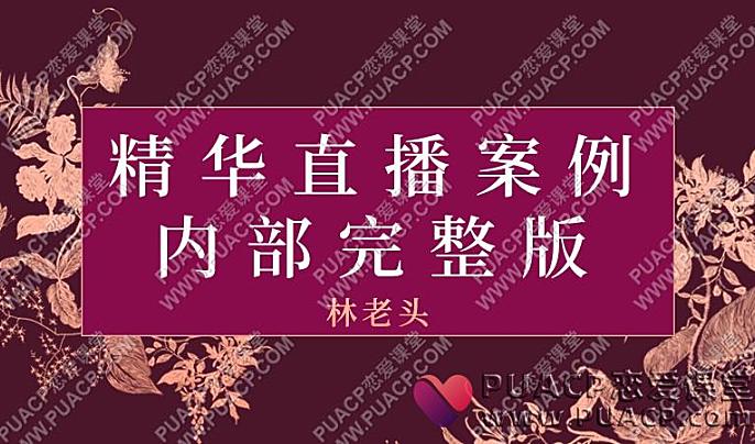 林老头《精华直播案例内部完整版》2023版百度网盘下载-恋爱至上